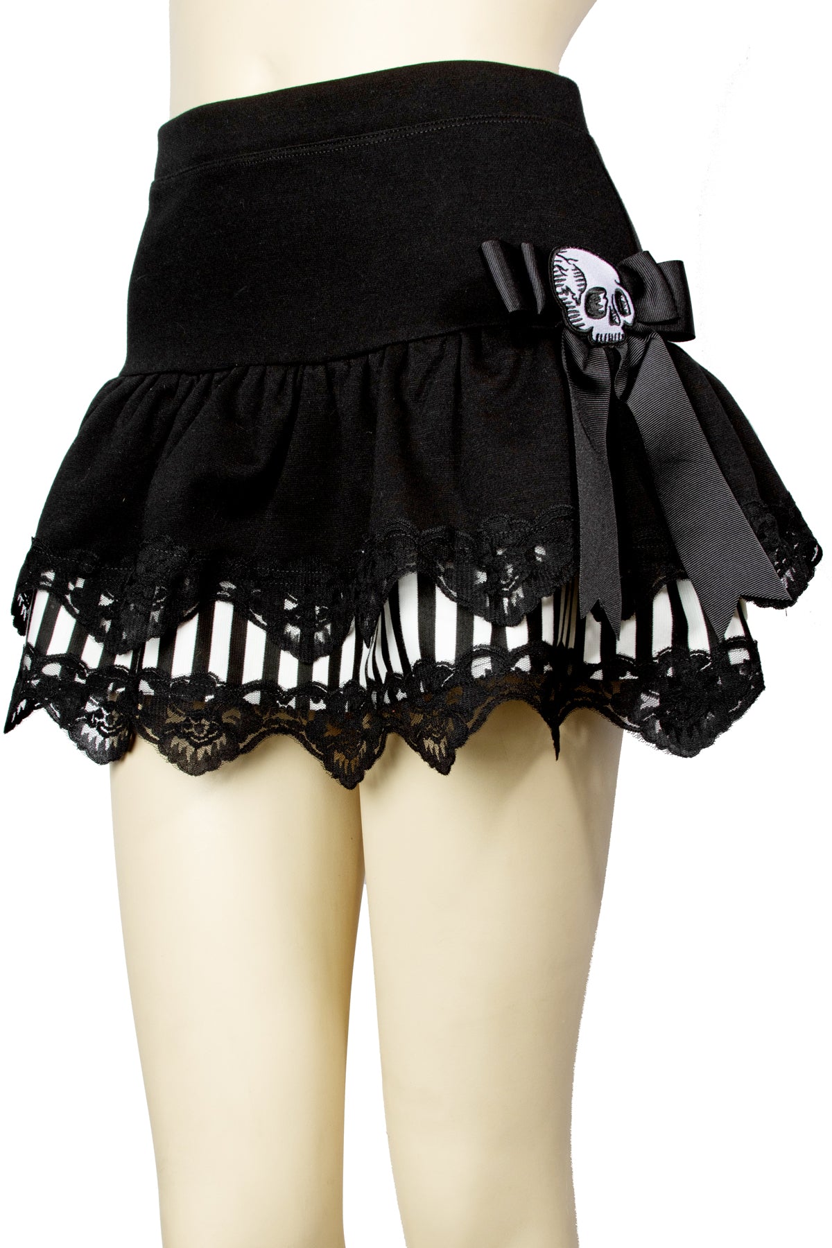 Mixed Layer Skull Skirt