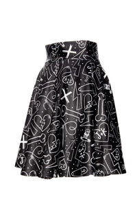 skater skirts are back, now upgraded and better than ever. Made from our signature high-stretch polyester blend, these skirts showcase vibrant Graffiti graphics created by renowned artist Jessica Louise