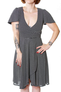 Barbara Flutter sleeve wrap dress - shopjessicalouise.com
