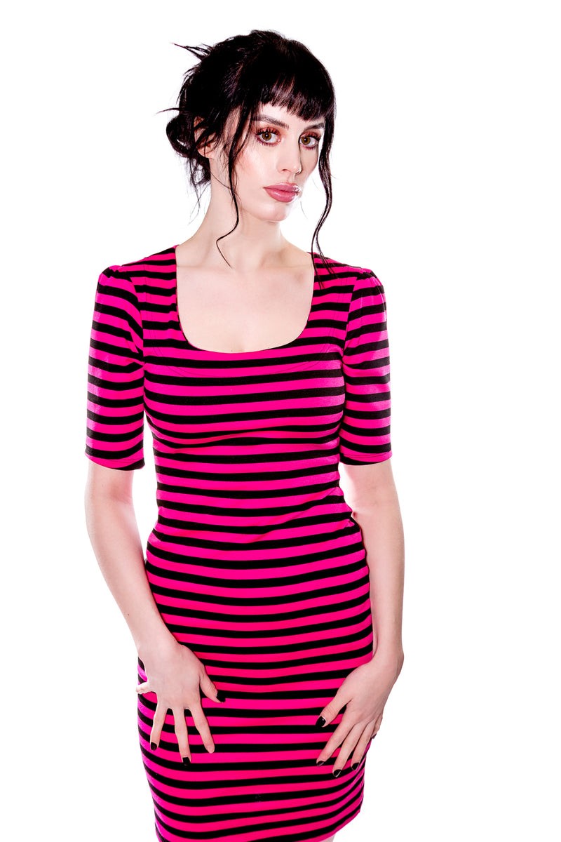 Back to basics Colored Striped Dress - shopjessicalouise.com