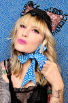 Sequin cat hat with side bow