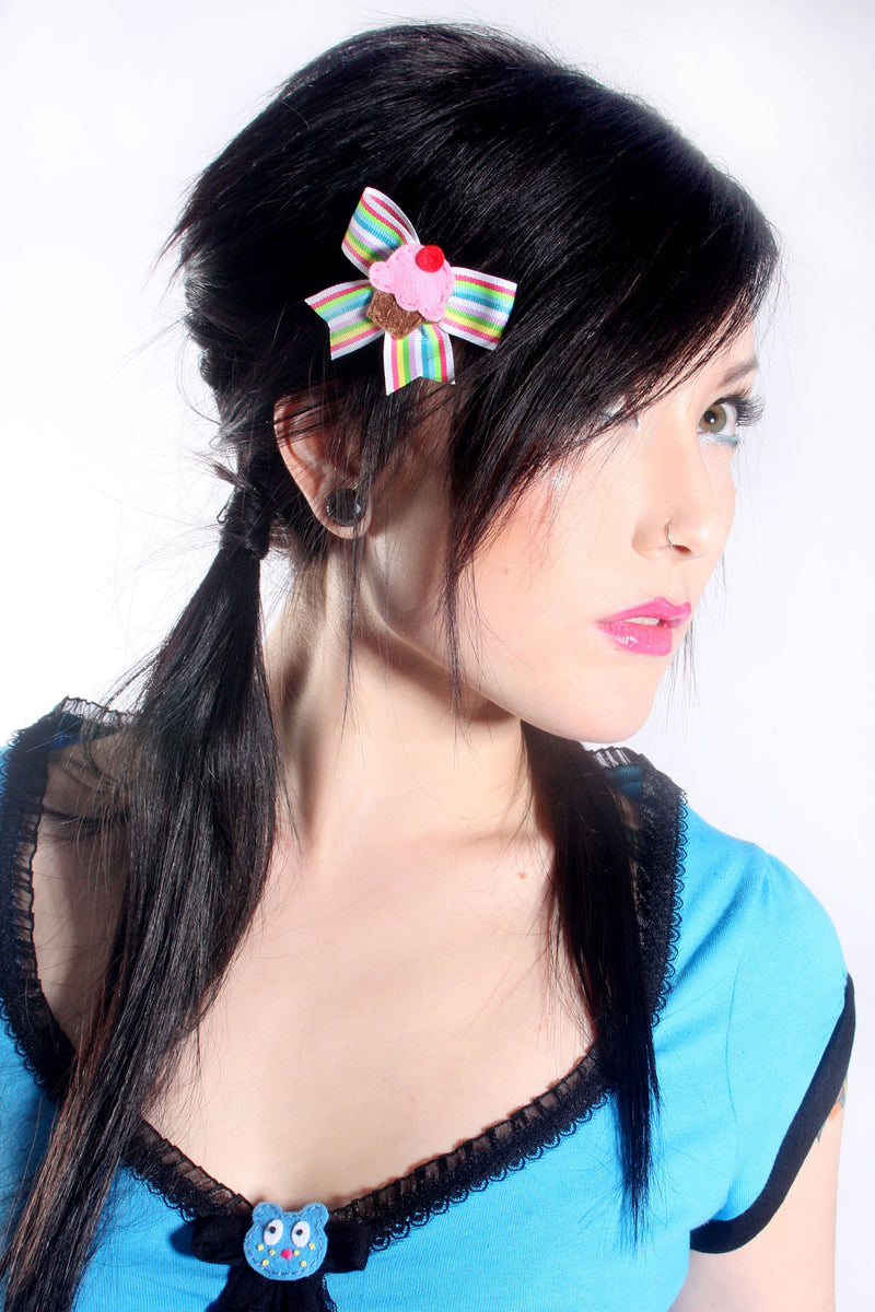 Cupcake Rainbow Hairbow - shopjessicalouise.com