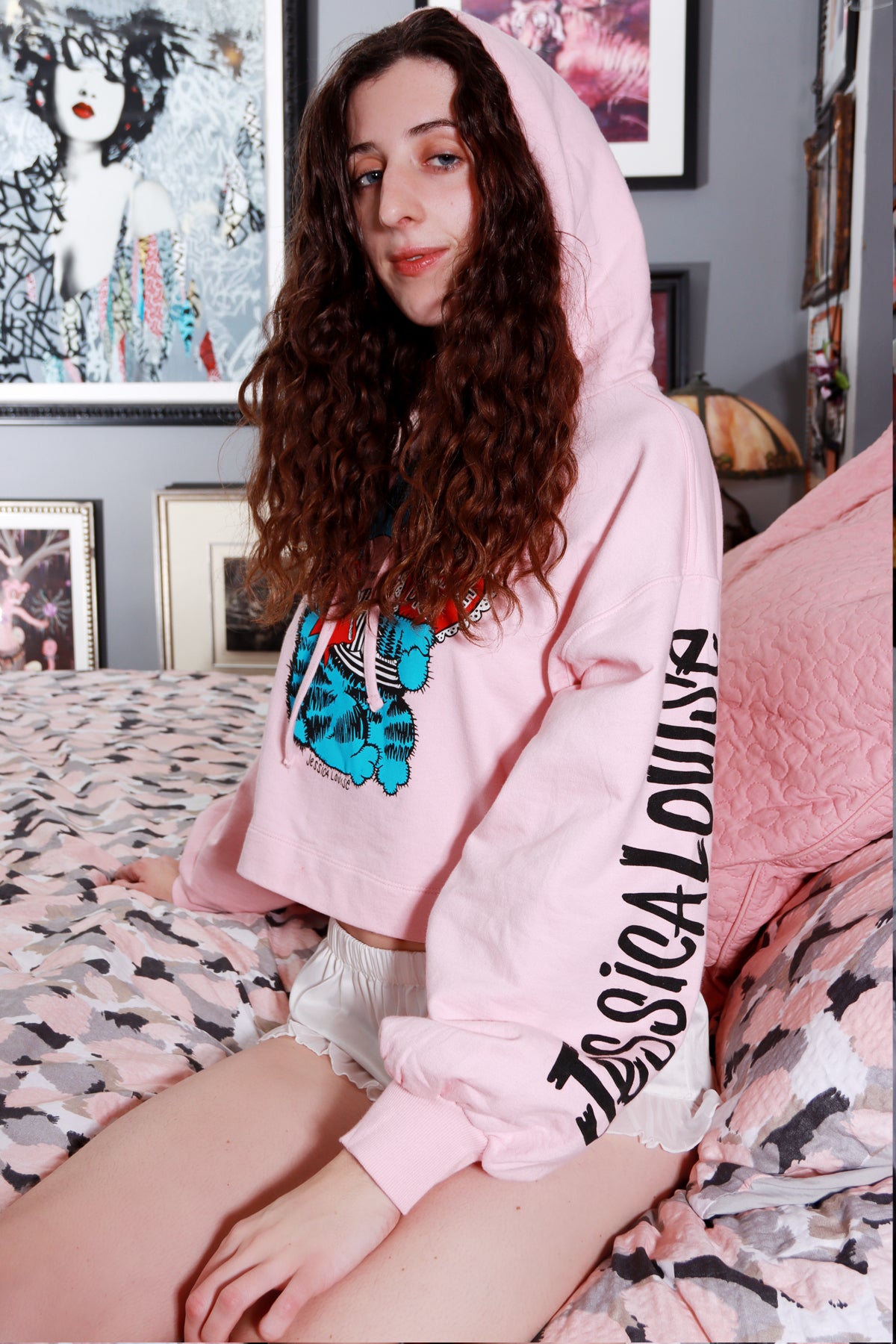 Cropped hoodie-Don't be a dick- Jessica Louise