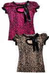 Leopard Molly Keyhole Puff Sleeve Top - shopjessicalouise.com