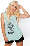 I don't give a meow No Luck Oversize Tank - shopjessicalouise.com