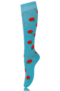 Novelty Strawberry knee high socks