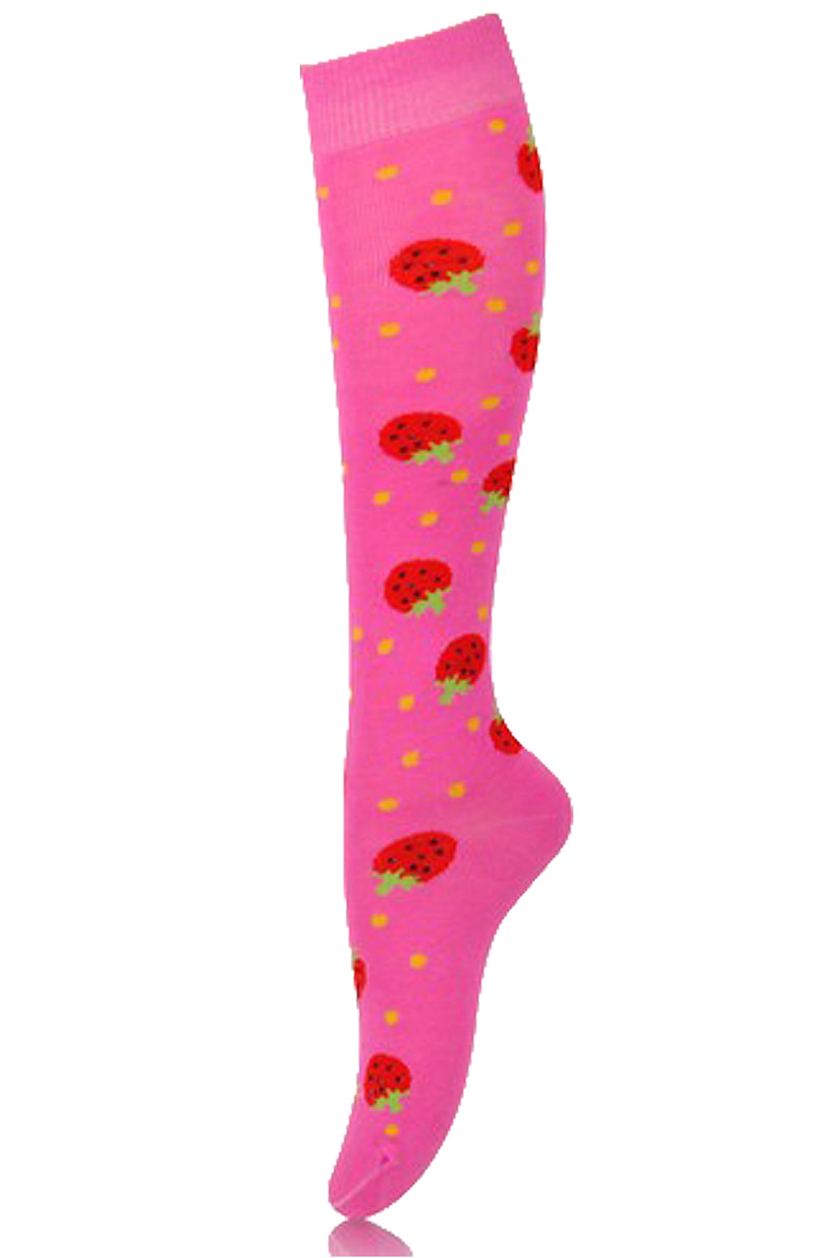 Novelty Strawberry knee high socks