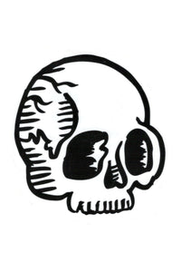 Dye Cut Vinyl Skull Sticker - shopjessicalouise.com